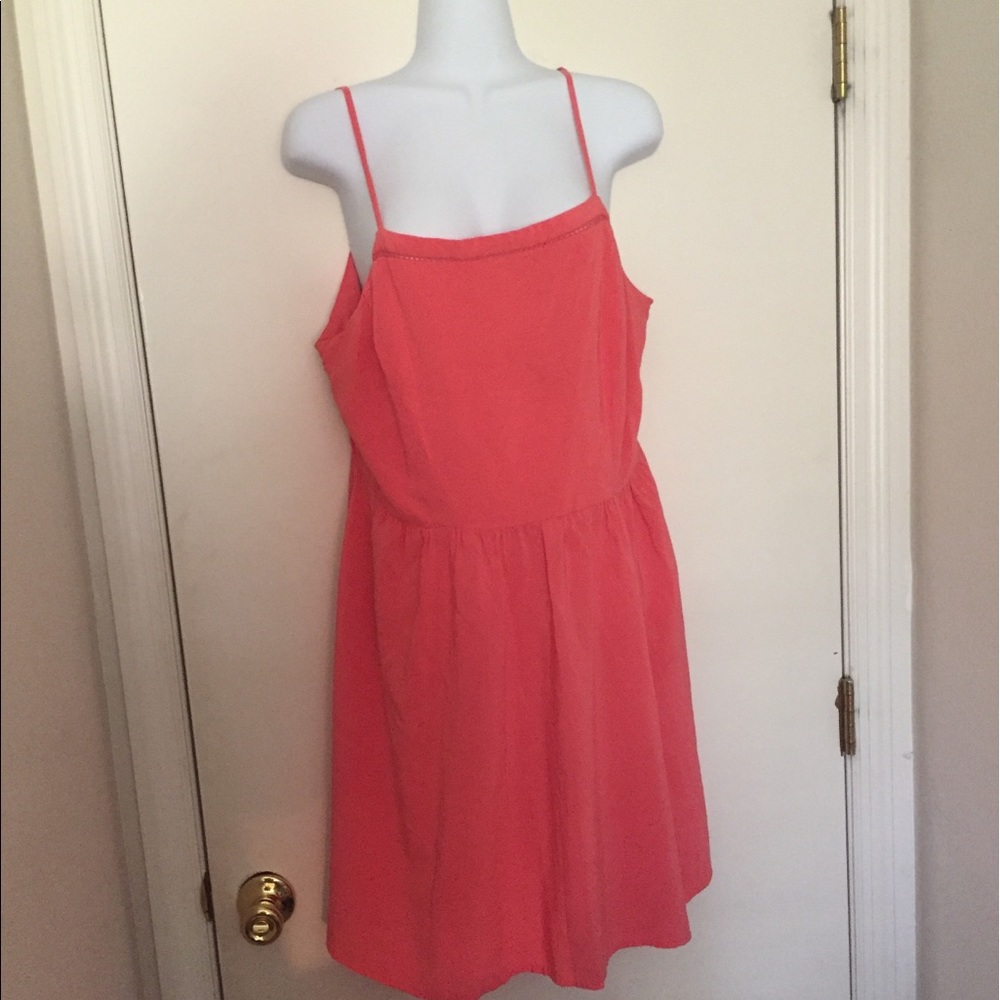 Coral beauty. Swing dress
